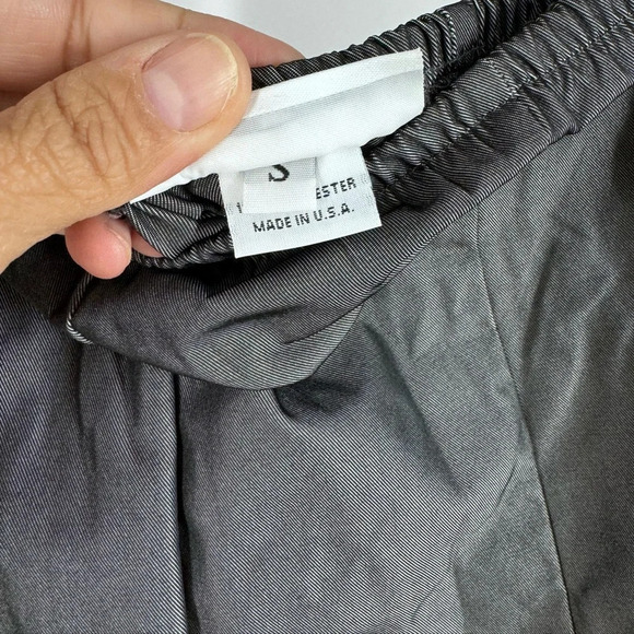 Bryn Walker gathered skirt in shiny metallic silver chrome Small - Picture 5 of 5